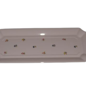 Růžový porcelán tác 41 cm házenka