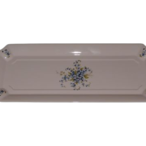 Růžový porcelán tác 41 cm pomněnka