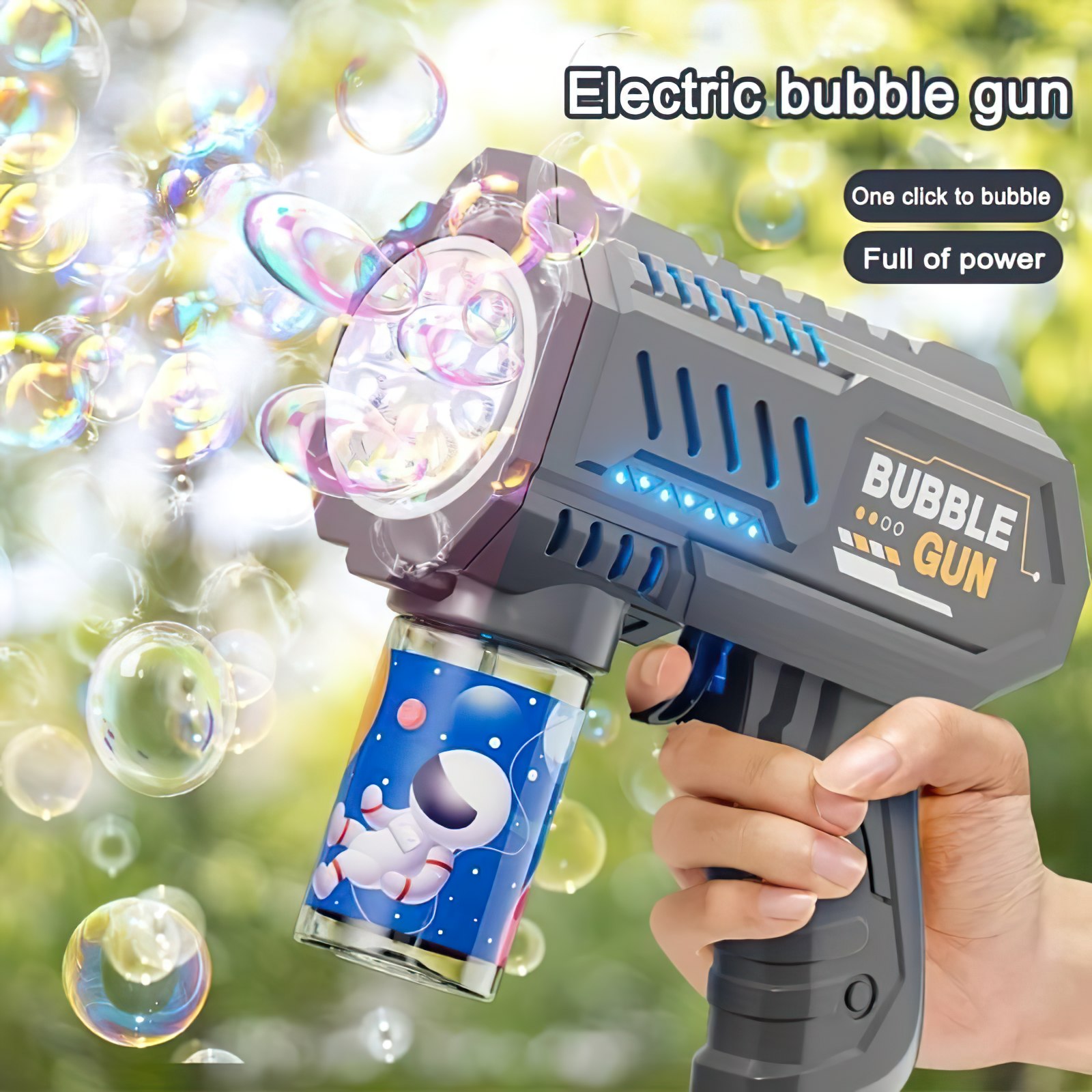 Automatická pistole na bubliny Bubble s náplní - Obrázek 3