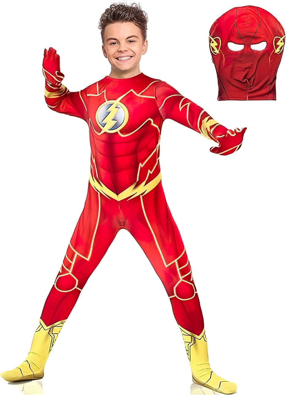 Dětský kostým Avengers Flash s maskou 134-146 XL - Obrázek 3