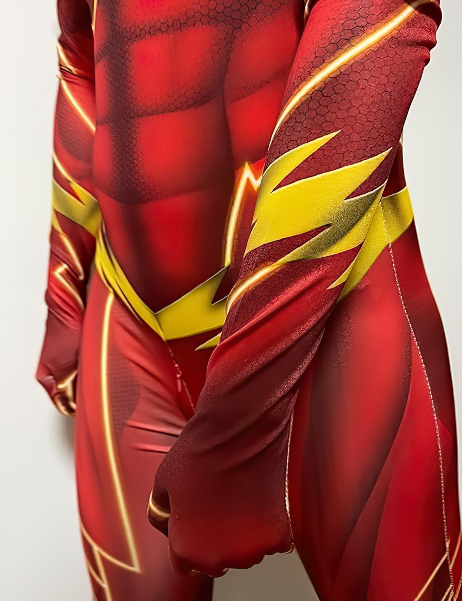 Dětský kostým Avengers Flash s maskou 134-146 XL - Obrázek 4