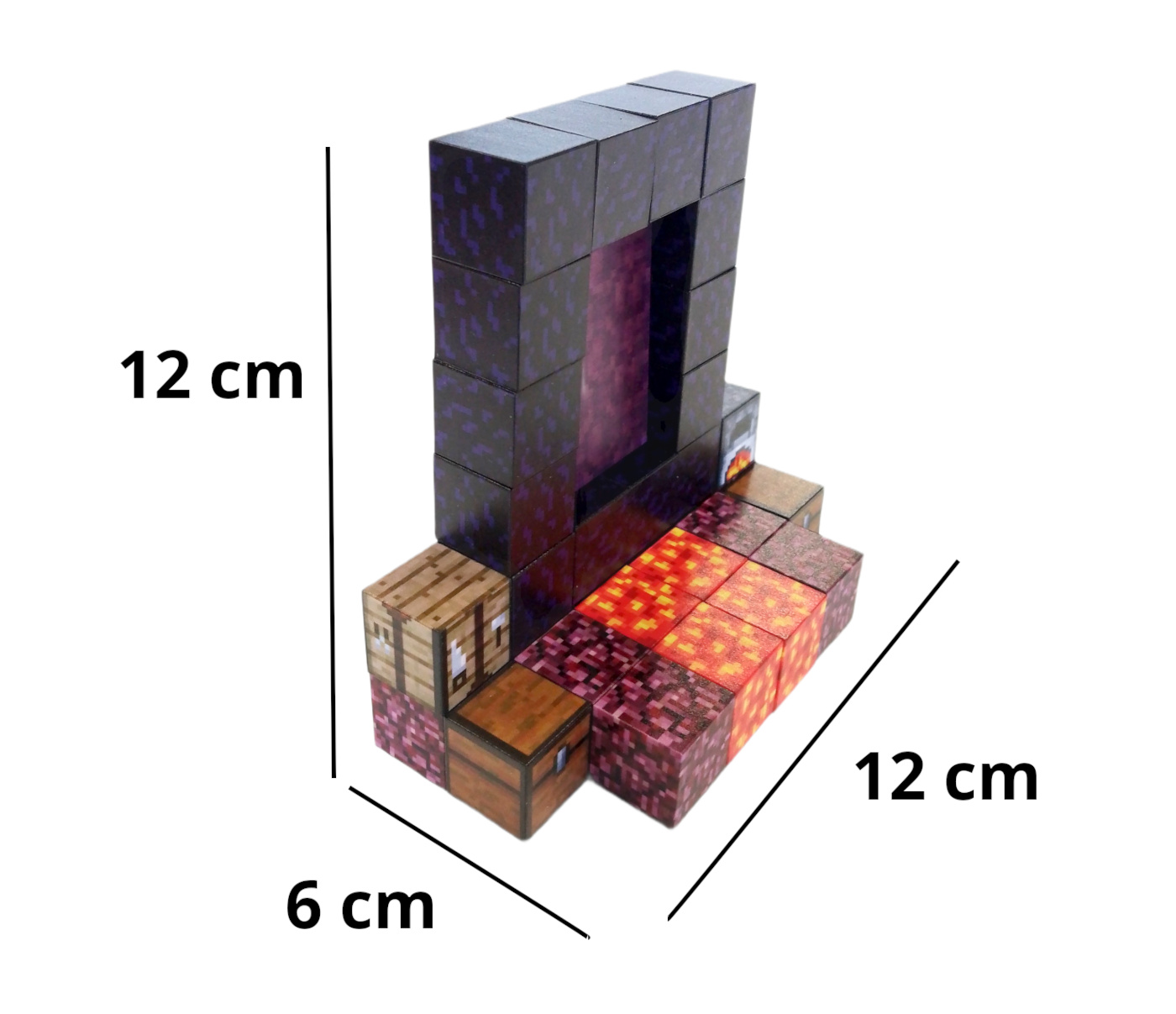 Magnetická stavebnice Minecraft Portál 32ks - Obrázek 3