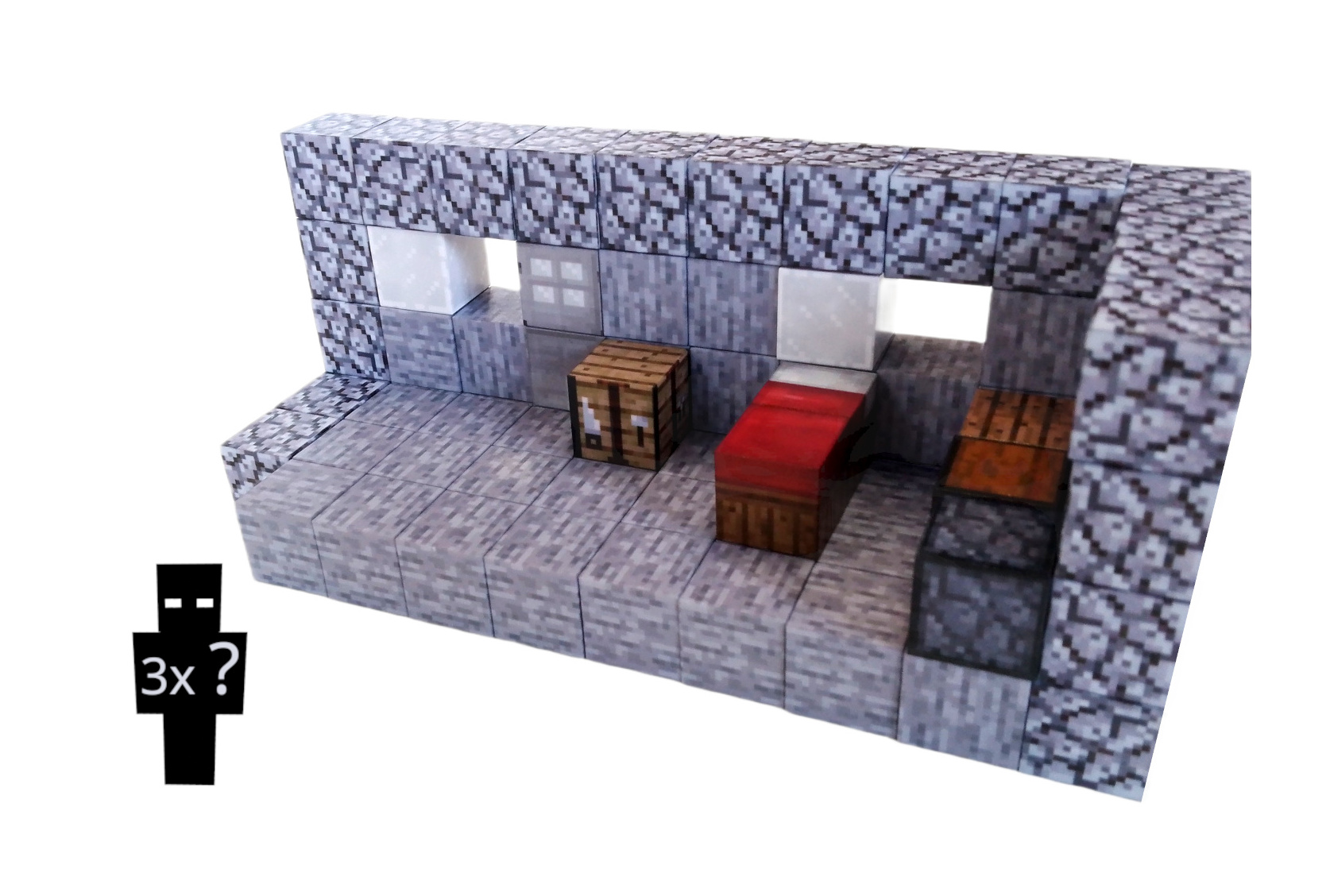 Magnetická stavebnice Minecraft Craftovací místnost 83ks