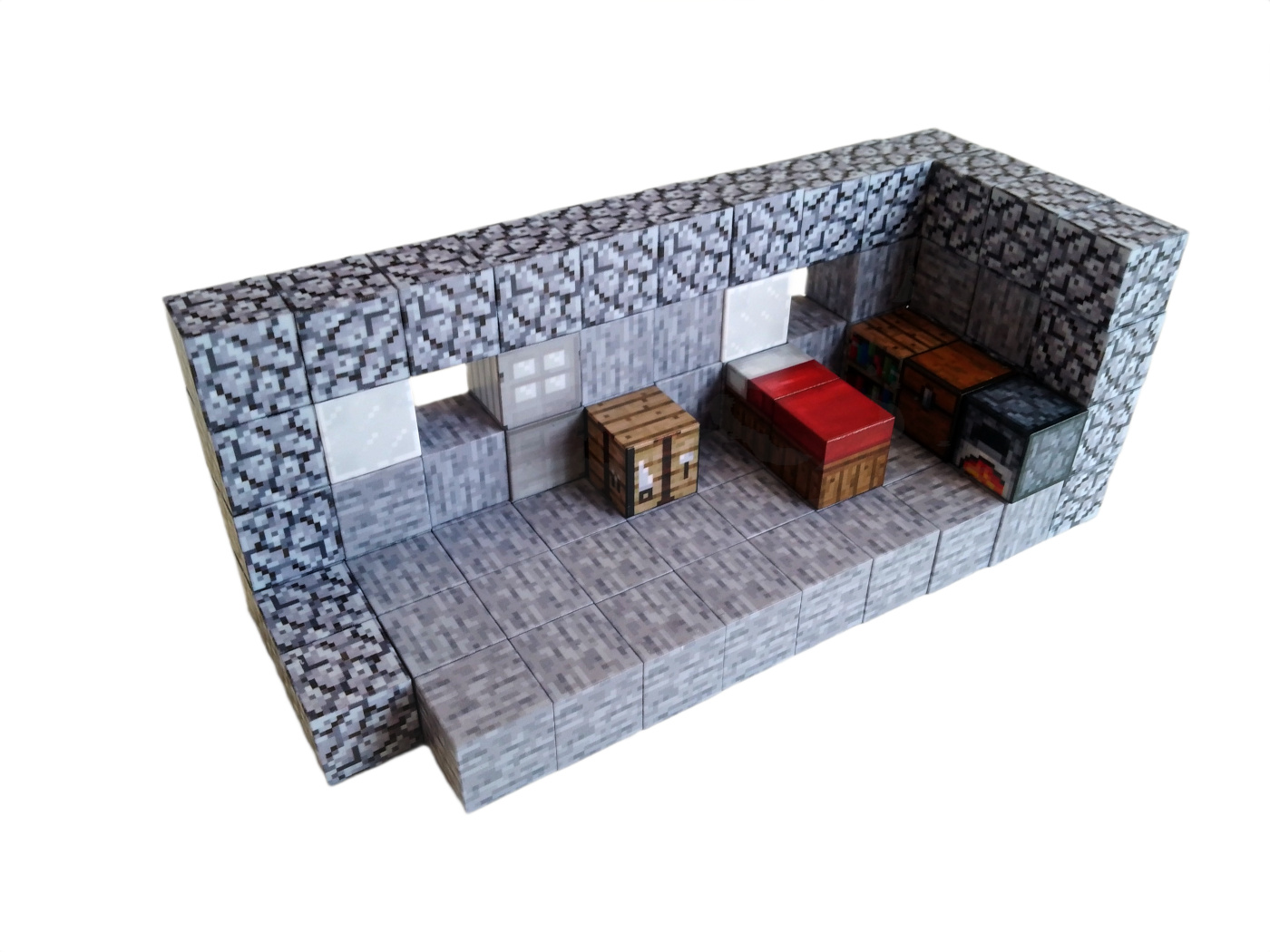Magnetická stavebnice Minecraft Craftovací místnost 83ks - Obrázek 4