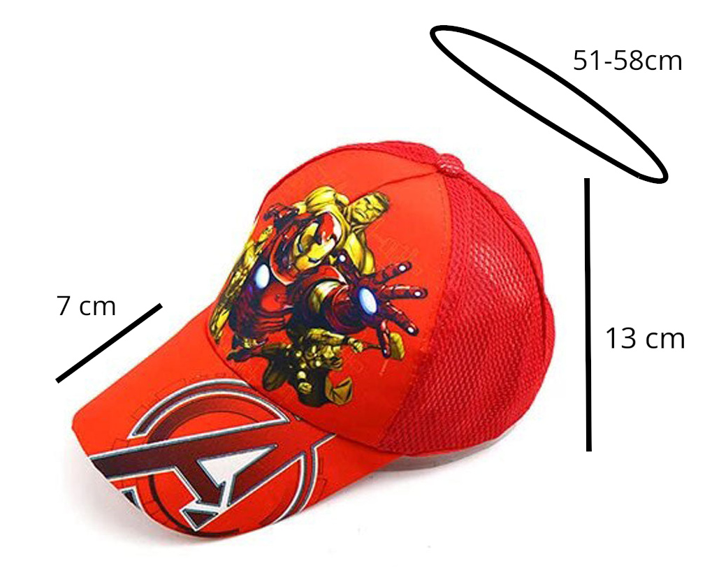 Dětská kšiltovka Avengers s potiskem M/L - Obrázek 4