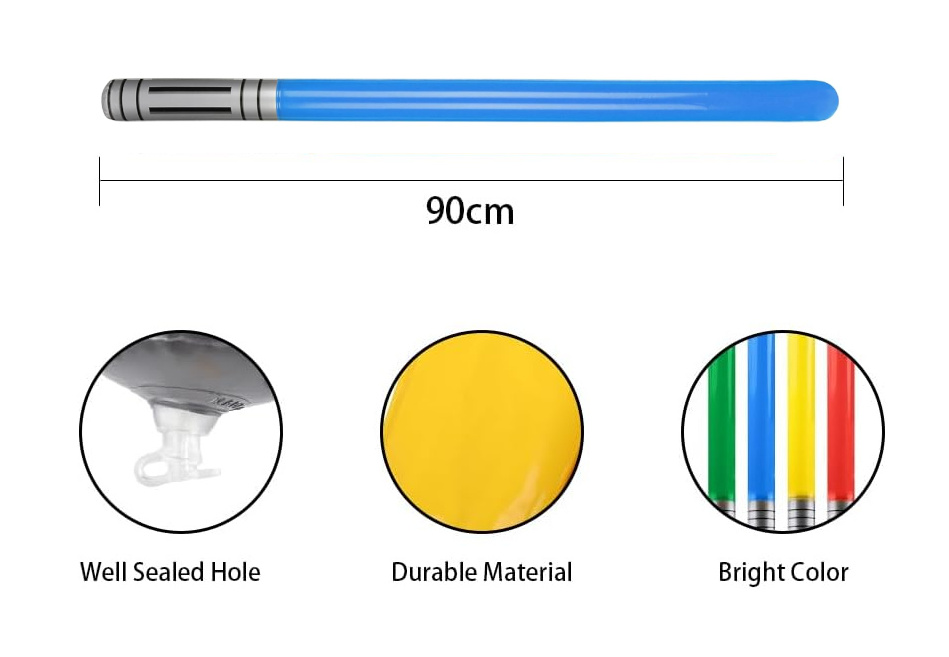 Nafukovací meč Hvězdné války modrý 90 cm - Obrázek 2