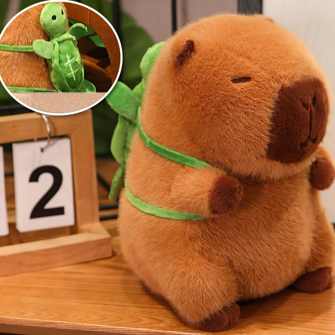 Plyšová hračka Capybara s želvičkou 23cm - Obrázek 2