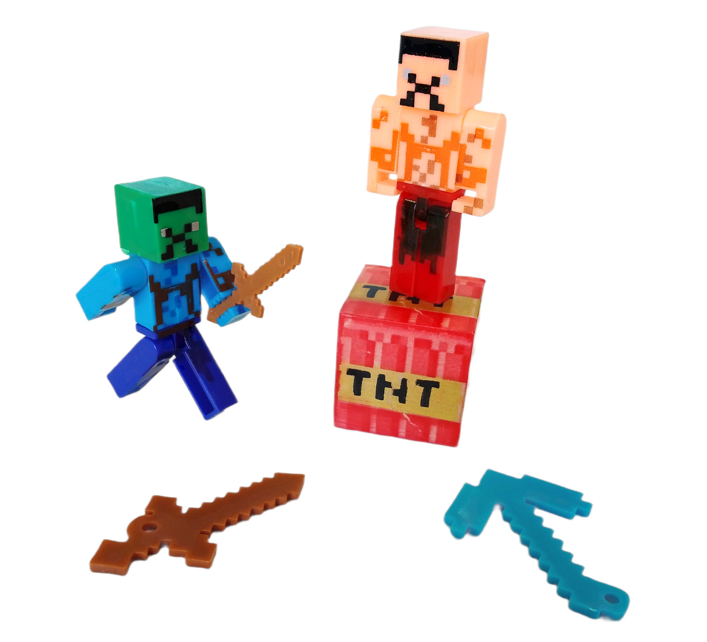Kolekce figurek Minecraft Meč a Ender dragon s doplňky 12ks - Obrázek 3