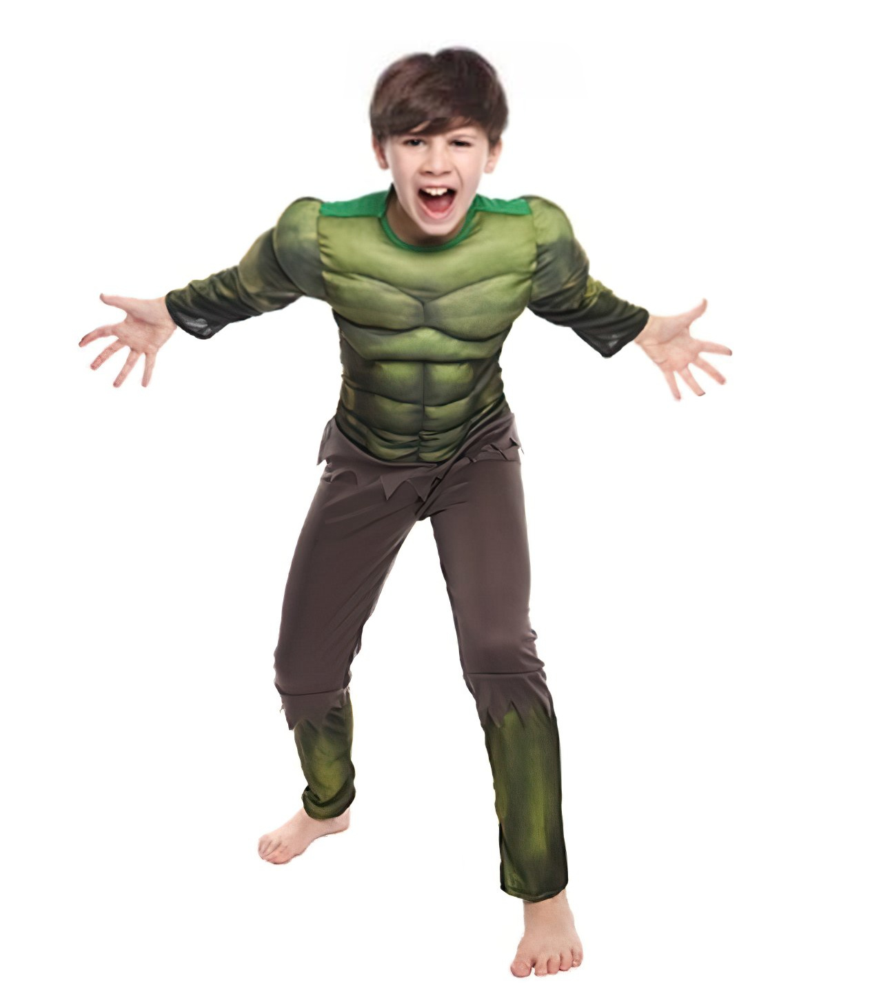 Dětský kostým Svalnatý Hulk s maskou 110-122 M - Obrázek 2