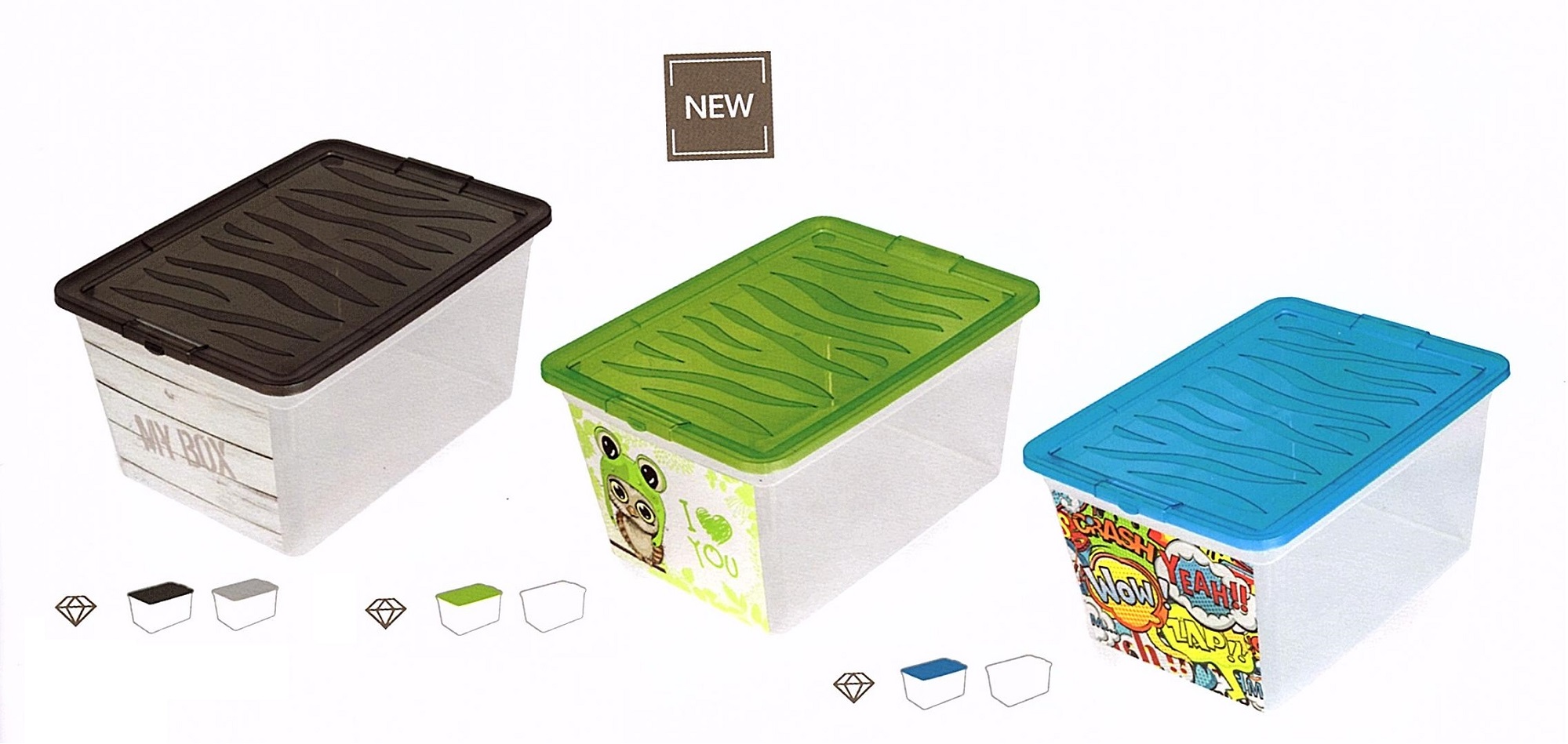 Plastový kontejner s víkem Z-BOX 15l