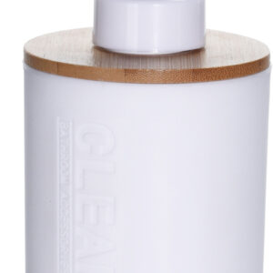 Dávkovač mýdla bílý + bamboo