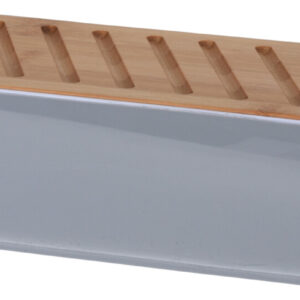 Box na pečivo s prkýnkem a krájecím nožem