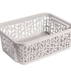 Košík Bamboo 2 - antická bílá