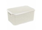Košík Rattan 7l - antická bílá