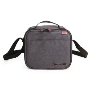 Obědová termotaška City 4l s plastovými boxy - šedá