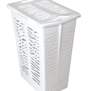 Prádelní koš Zebra 30l - bílý