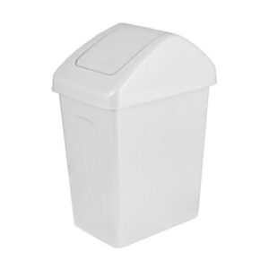 Odpadkový koš s výklopným víkem 25l - bílý