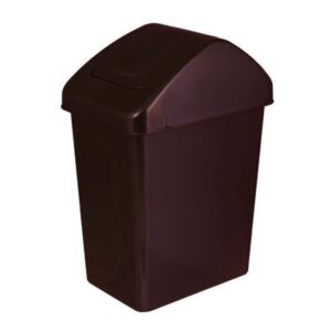 Odpadkový koš s výklopným víkem 25l - hnědý