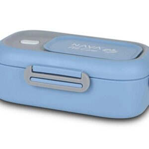 Nerezový obědový box "We Care" modrý 800 ml