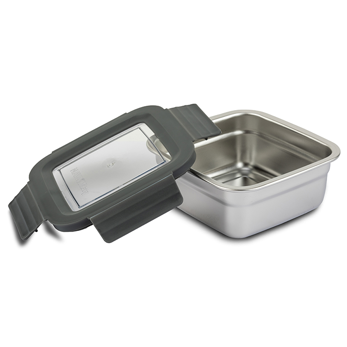 Čtvercová nerezová dóza na potraviny Misty - 900ml - Obrázek 2