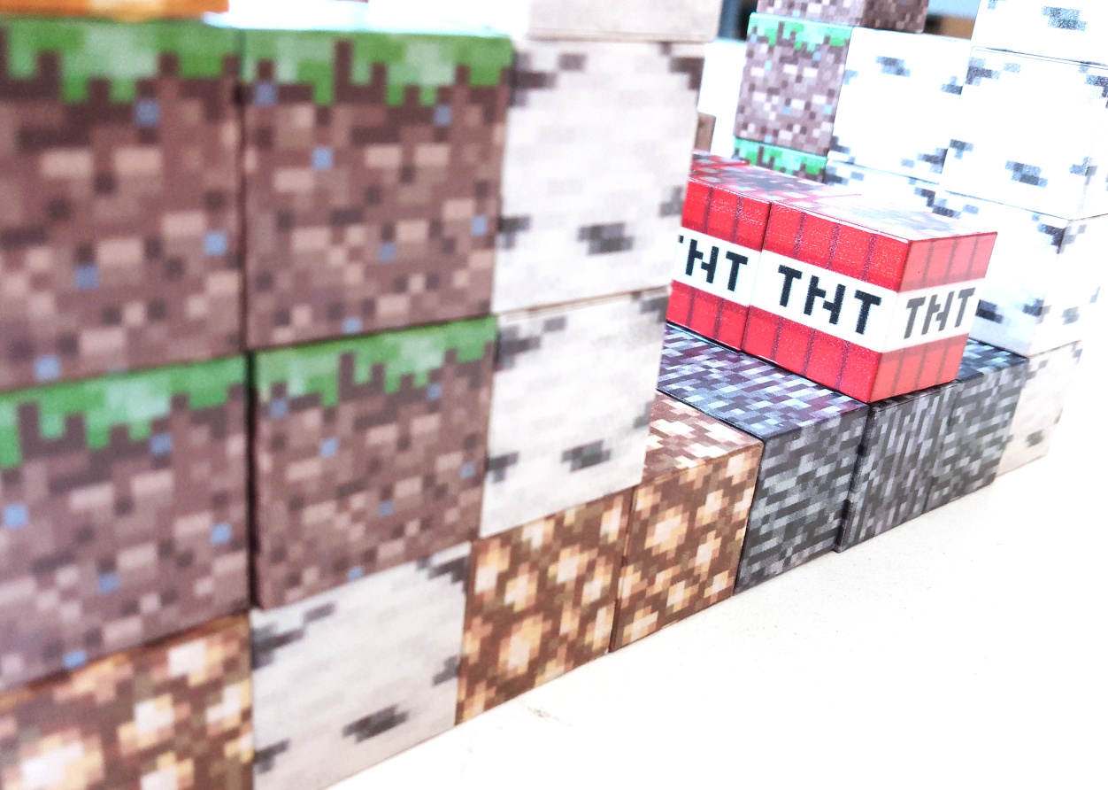 Magnetická stavebnice Minecraft TNT world 100ks - Obrázek 3