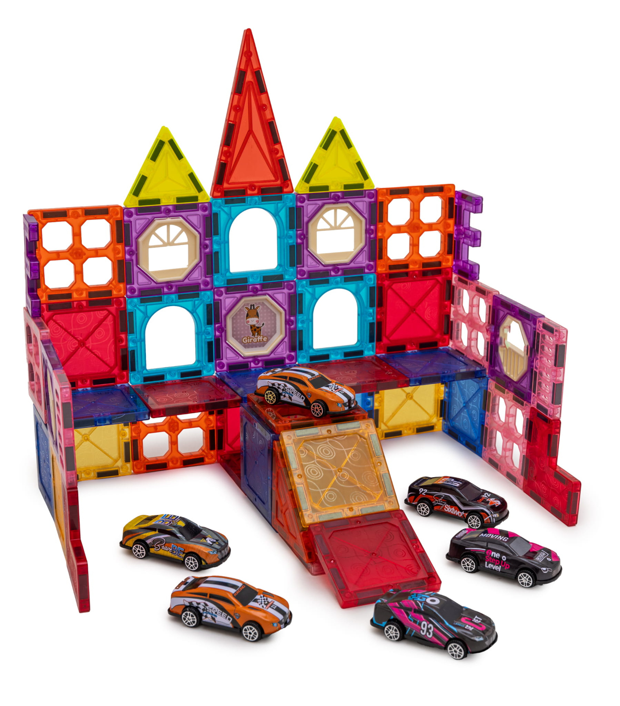 Magnetická 3D stavebnice Cars 66ks s autíčkama - Obrázek 2