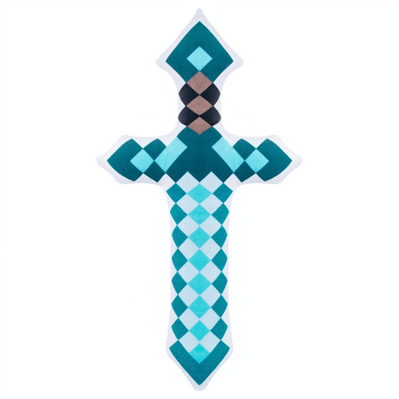 Plyšový polštář Minecraft diamantový meč 60cm