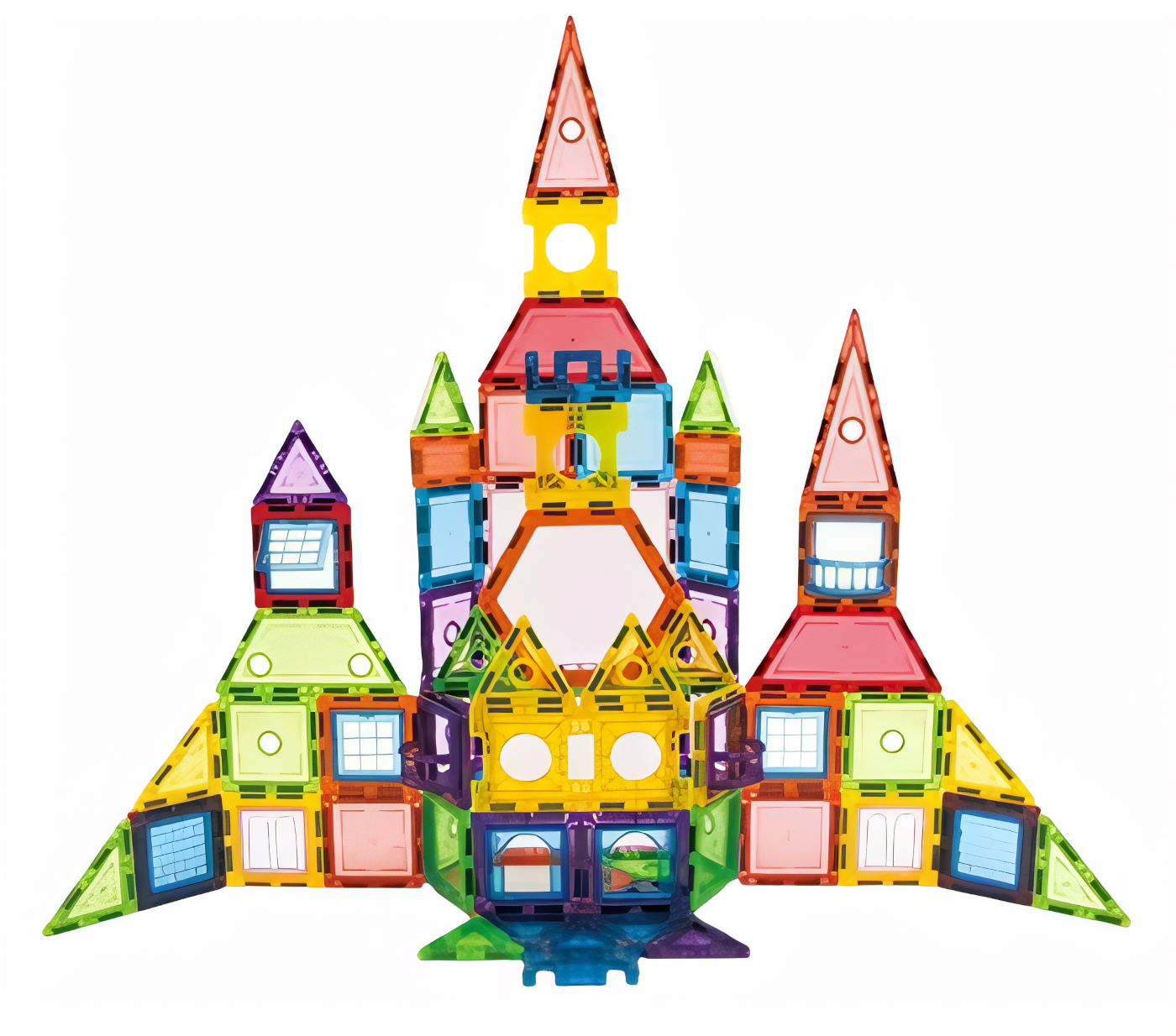 Magnetická 3D stavebnice Space castle 130ks - Obrázek 2