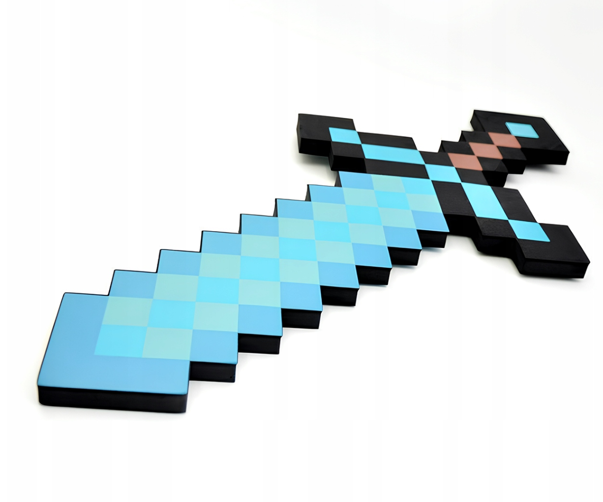 Diamantový meč Minecraft 45 cm pěnový - Obrázek 2