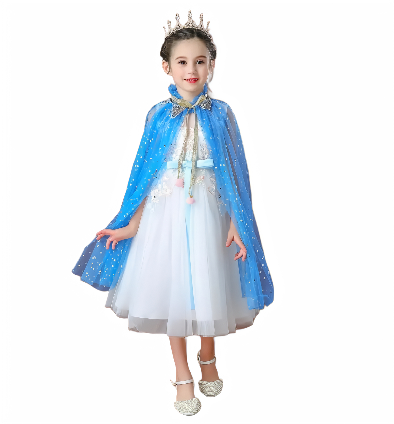 Souprava Pelerína Elsa Frozen se šperky 8ks - Obrázek 2